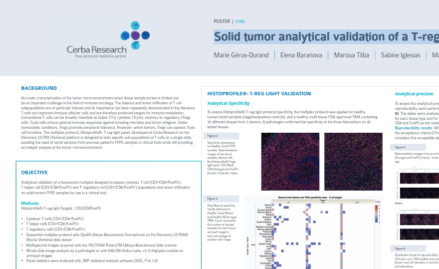 Solid tumor analytical validation of a T-regulatory immunohistochemistry multiplex for clinical studies